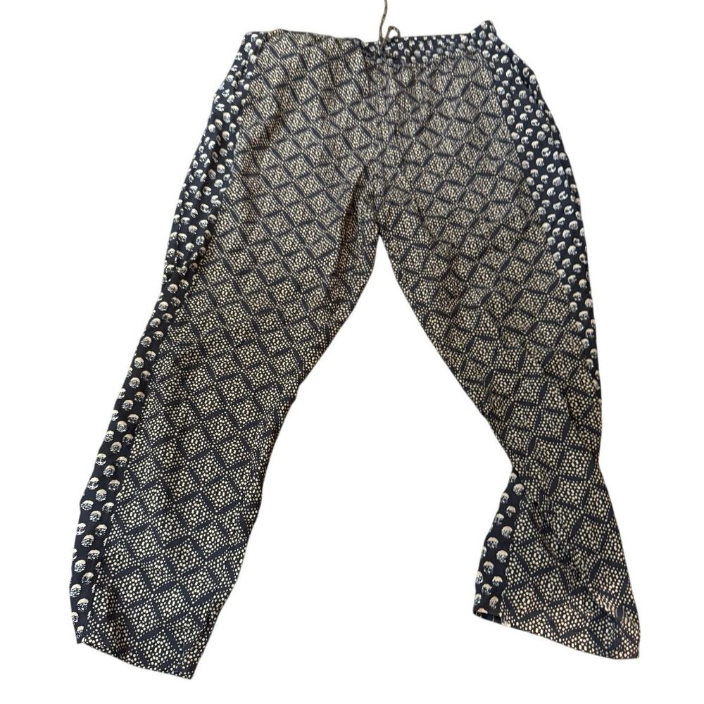 Michael Stars Women's Mixed Print Wide Leg Boho Pants Drawstring Waist  2X